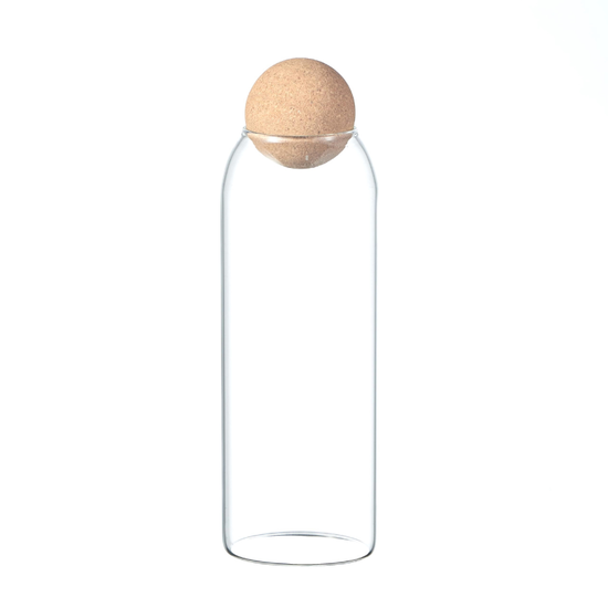 Vas de depozitoare cu capac, din sticla, 1.3 l, UJMFG-062