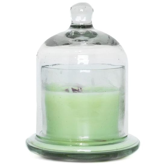 Lumanare parfumata TC113, sticla, cu capac, 10.5 cm