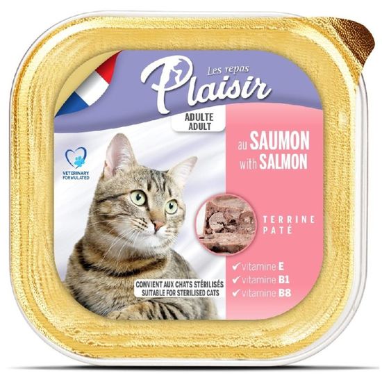 Hrana pentru Pisici PLAISIR Pate Somon, 100 g