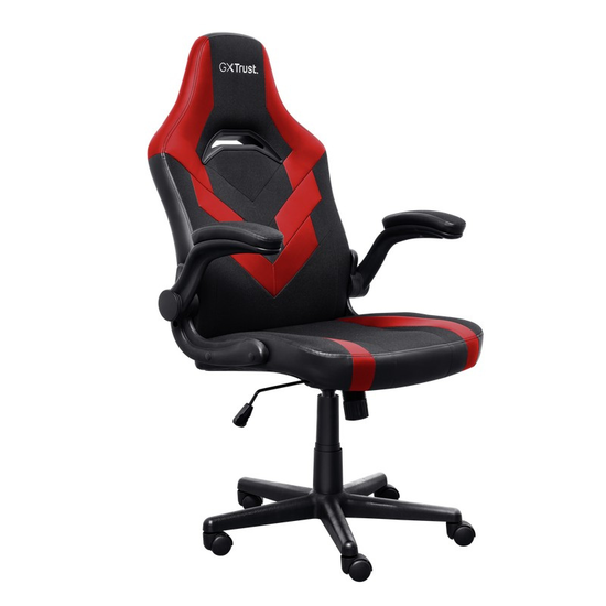 Игровое кресло TRUST, GXT 703R, RIYE, Black/Red, изображение 2