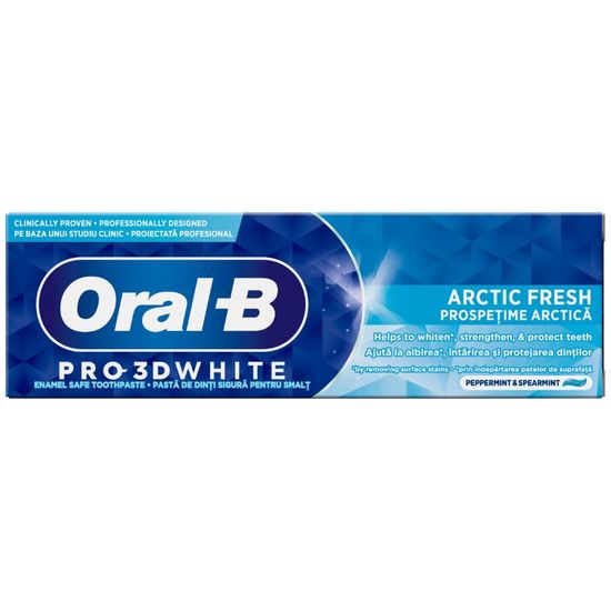 Pasta de dinti ORAL-B 3D White Arctic Fresh, 75 ml