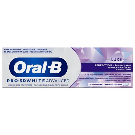 Pasta de dinti ORAL-B 3D White Advanced Lux, 75 ml