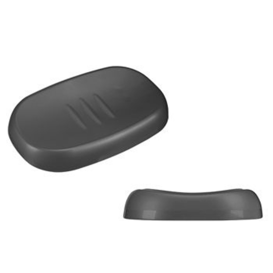 Sapuniera Econova Scandi, 13x8x2 cm, gri