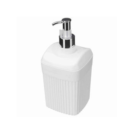 Dozator pentru sapun Econova Velvet, 650 ml, 18.7 cm, alb
