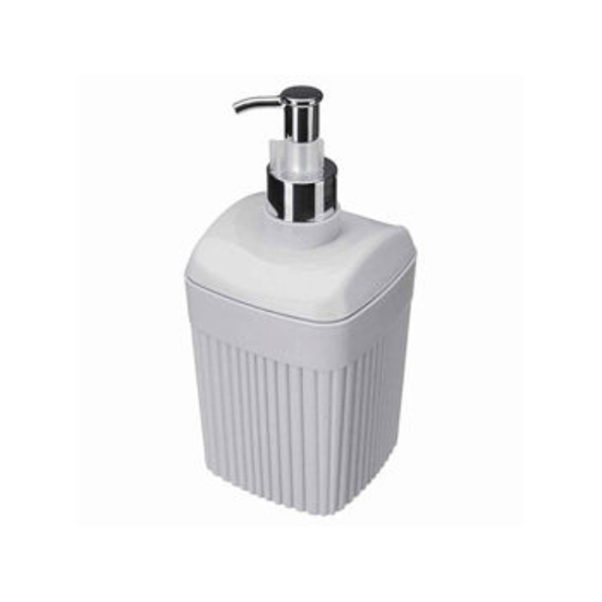 Dozator pentru sapun Econova Velvet, 650 ml, 18.7 cm, gri
