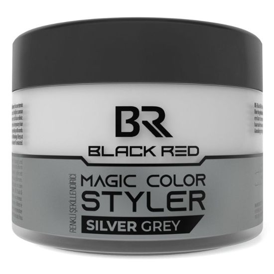 Крем воск для волос BLACKRED цветной Silver, 100 мл
