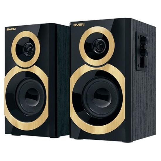 Колонки SVEN SPS-619 GOLD, 2.0 / 2x10W RMS, черный