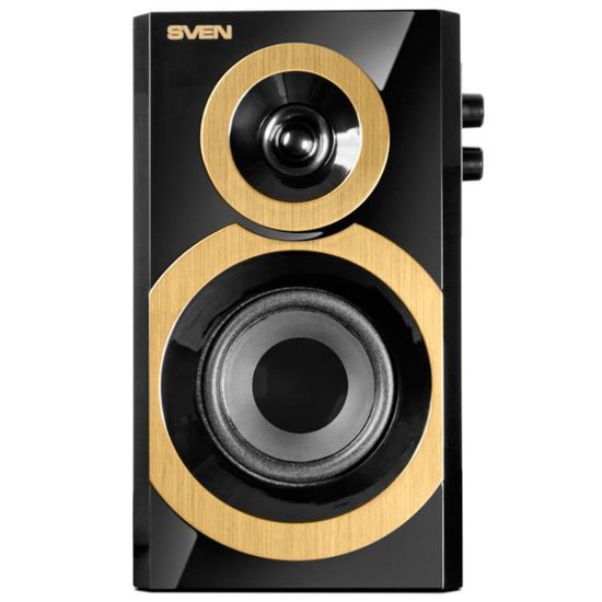 Колонки SVEN SPS-619 GOLD, 2.0 / 2x10W RMS, черный, изображение 2