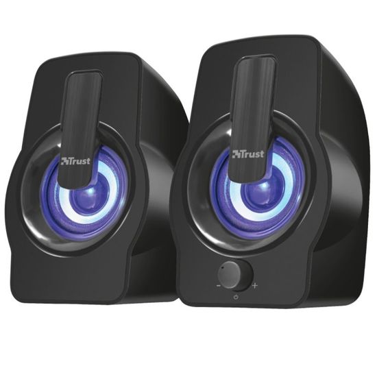 Boxe TRUST Gemi RGB 2.0, 12W, negru