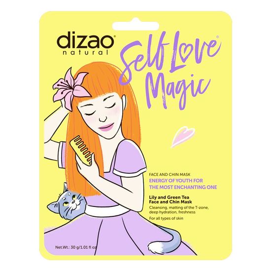 Masca de fata si barbie DIZAO cu crin si ceai verde, 30 g