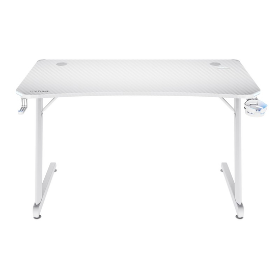 Игровой стол TRUST LUMINUS GXT 709W, RGB, 120x60 cм, белый, изображение 2