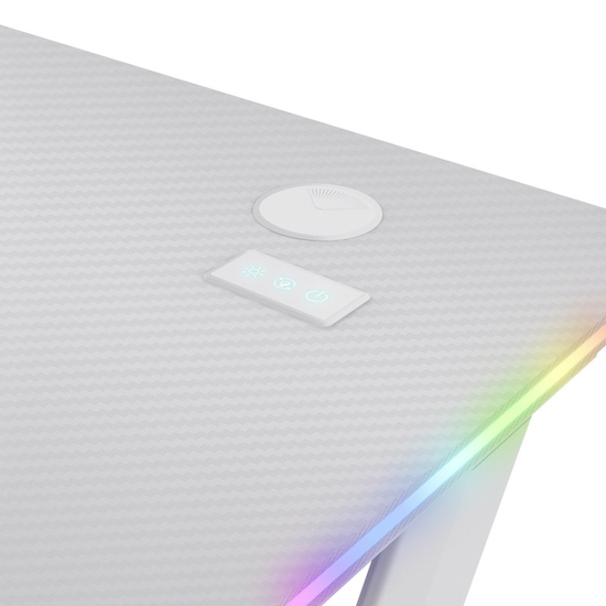 Игровой стол TRUST LUMINUS GXT 709W, RGB, 120x60 cм, белый, изображение 7