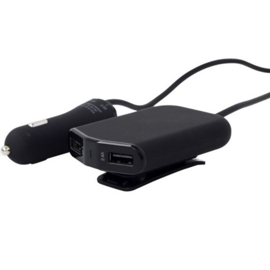 Incarcator auto GEMBIRD EnerGenie EG-4U-CAR-01, negru, 2 image
