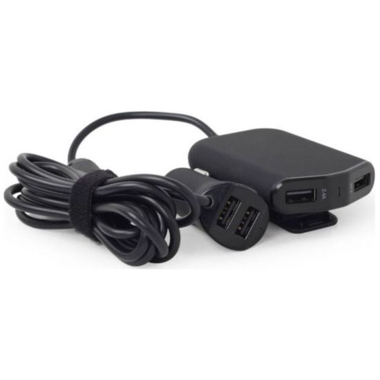 Incarcator auto GEMBIRD EnerGenie EG-4U-CAR-01, negru