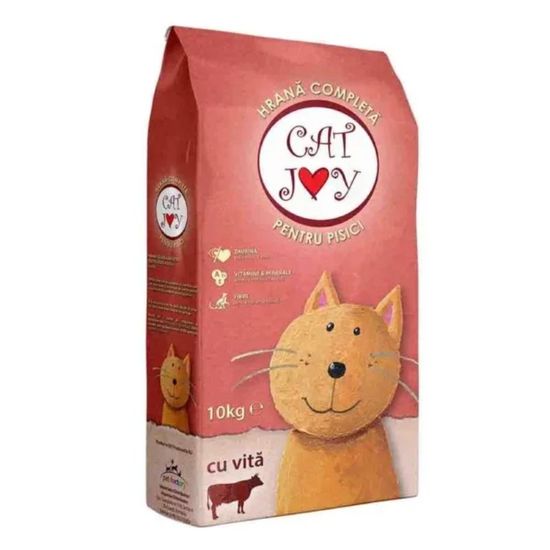 Корм для кошек CAT JOY, сухой, с телятиной, любого возраста, 10кг