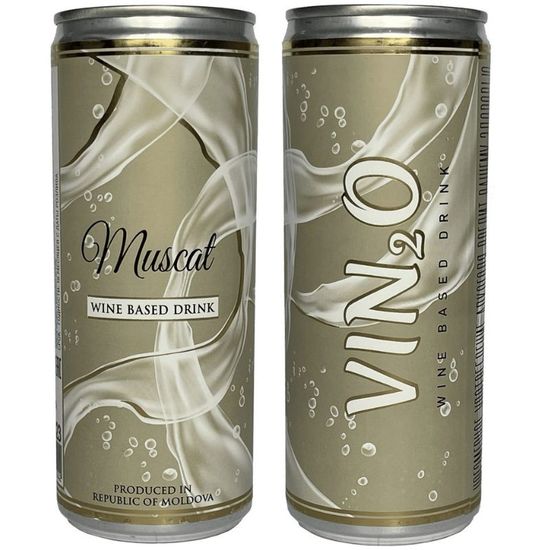 Вино игристое TOMAI VIN2O, белое, полусладкое Muscat, 0.25 л