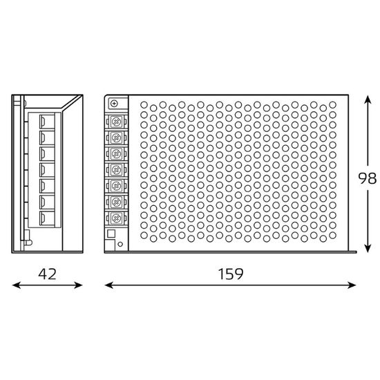 Блок питания GAUSS Basic для светодиодной ленты 100W, 12V, IP20, 1, 50, изображение 5