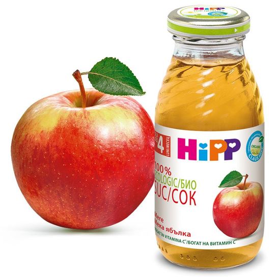 ​Suc de mere HiPP, de la 4 luni, 200 ml