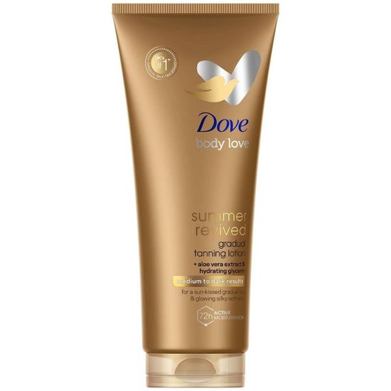 Лосьон для автозагара DOVE Summer Revived Tanning Medium to Dark Rezults, 200 мл