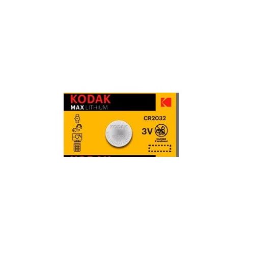 Батарейки KODAK, CR2032, литиевые, 1 шт