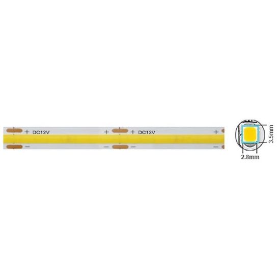 Лента LED VITO COB 12W, 2835, 320-SMD, 1200Lm, 3000K, 12V, IP20, 5 м, 1, 50