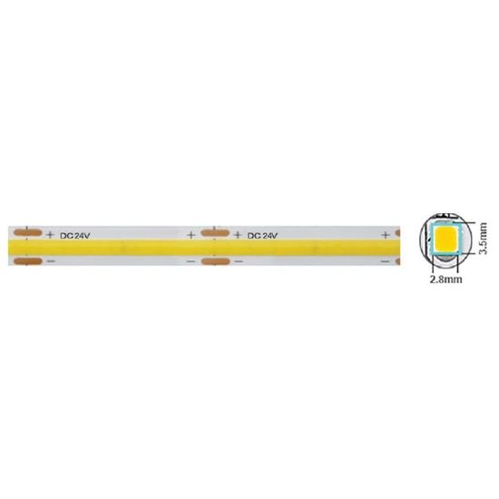Лента LED VITO COB 12W, 2835, 320-SMD, 1200Lm, 4000K, 24V, IP20, 5 м, 1, 50