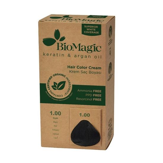 Крем-краска для волос BIOMAGIC 1/00 BLACK