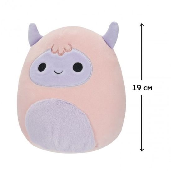 Jucarie de plus Squishmallows Yeti roz-mov - Ronalda, 19cm, 2 image