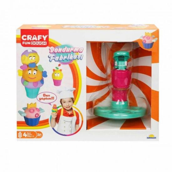 Набор пасты для лепки Crafy Dough "Фабрика мороженого" 29 эл., 4x50г