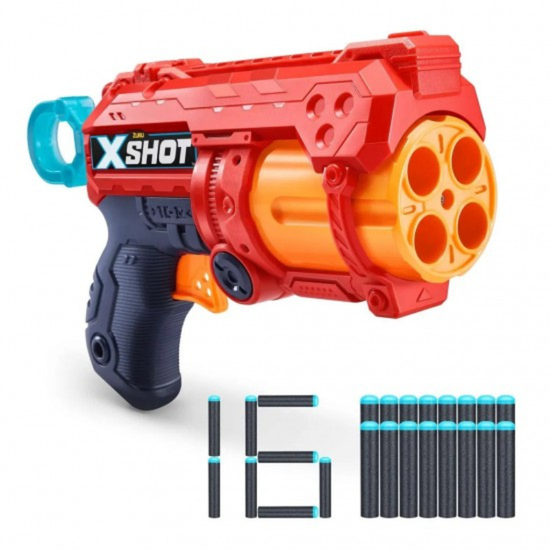 Бластер X-SHOT EXCEL FURY 4, Zuru, 16 патронов, изображение 6