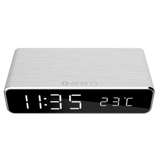 Incarcator wireless Gembird GMB DAC-WPC-01-S cu ceas de masa, 2 image