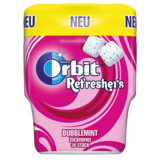 Жевательная резинка ORBIT Refr Bubbemint bottle, 67 г