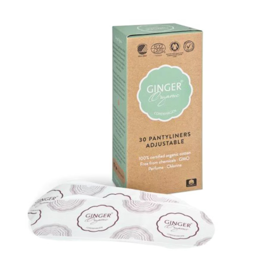 Absorbante zilnice GINGER ORGANIC, 30 buc