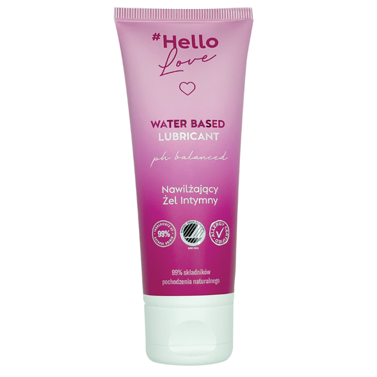 Lubrifiant pe baza de apa HELLO LOVE, 75 ml