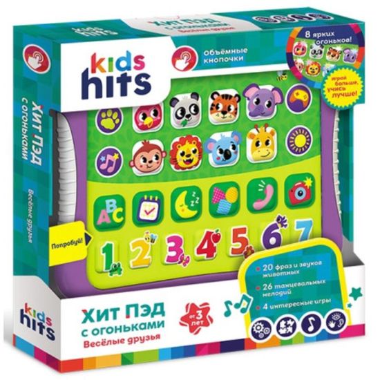 ​Tableta cu lumini KIDS HITS Prietenii Veseli, KH01/010
