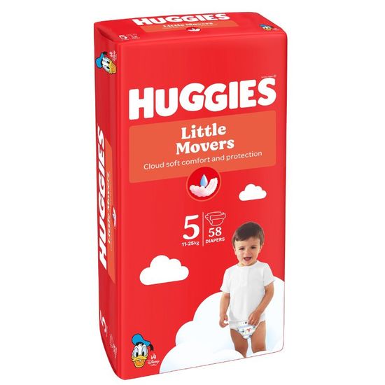 Подгузники для детей HUGGIES Ultra Comfort Mega №5, унисекс, 11-25 кг, 58 шт
