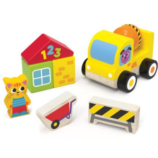 ​Set de constructie din lemn KIDS HITS Cement Mixer, KH20/017, 3 image