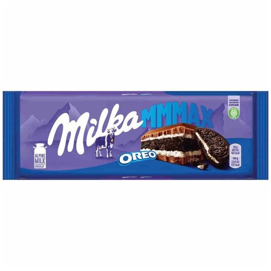 Ciocolata lapte MILKA cu biscuiti OREO, 300 g