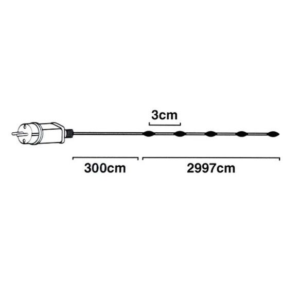 Luminite de Craciun "Fir soft" 1000 LED, alb-cald, 30 m, 8 regimuri, 2 image