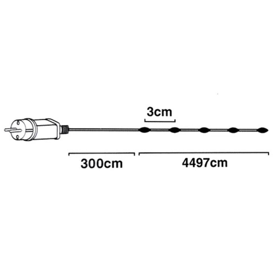 Luminite de Craciun "Fir soft" 1500 LED, alb rece, 8 regimuri, 45 m, 2 image