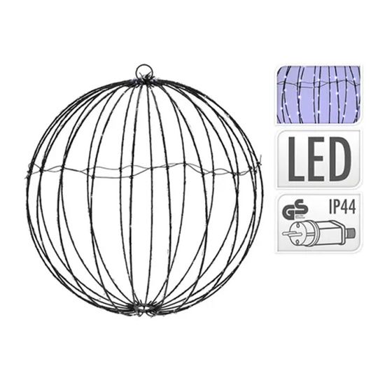 Figurina cu lumina "Sfera" 240LED, 40cm, alb, cronometru