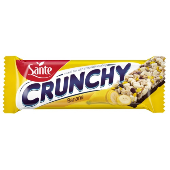 Batonul SANTE Crunchy, banana cu ciocolata, 40 g