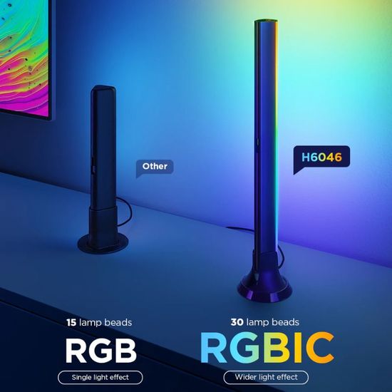 Светодиодная лента для телевизора GOVEE TV Light Strip RGBICW TV Backlight 3 Lite Kit, (55”-65” + Light Bars 40”-70”), изображение 5