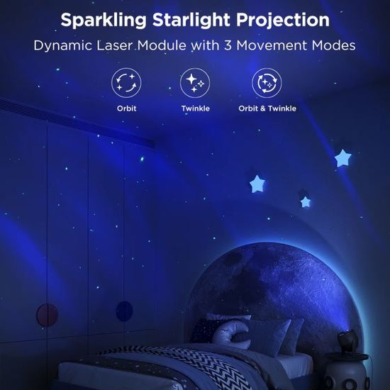 Световой проектор GOVEE Light Projector Star Light Projector, 18 White Noise Options, изображение 8
