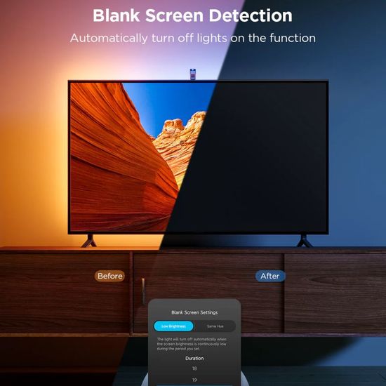 Banda LED pentru televizor GOVEE TV Light Strip RGBIC TV Backlight 3 Lite (55”-65”), 7 image