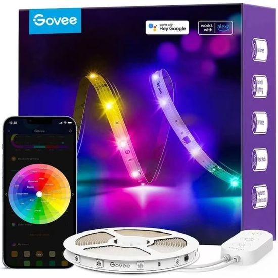Светодиодная лента GOVEE Light Strip RGBIC Basic LED, 5м