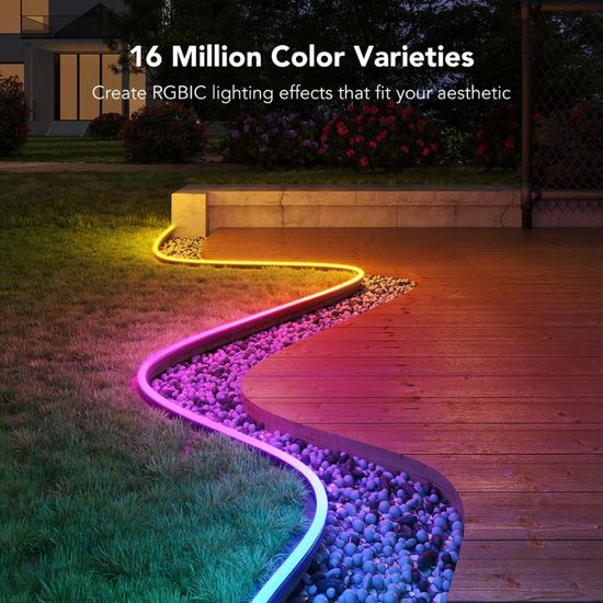 Наружная светодиодная лента GOVEE Outdoor Strip Lights, RGBIC, Outdoor, Neon, 10м, изображение 2