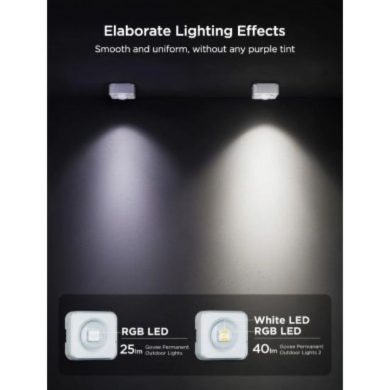 Iluminat pentru exterior GOVEE Outdoor Lights RGBICW Permanent 2, 72 Lights, 30m, 4 image
