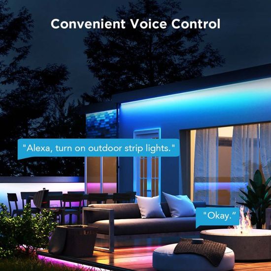 Наружная светодиодная лента GOVEE Outdoor Strip Lights RGBICWW Pro, 10м, изображение 6