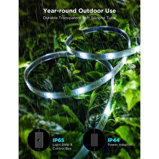 Banda LED pentru exterior GOVEE Outdoor Strip Lights RGBICWW Outdoor Pro, 10m, 5 image